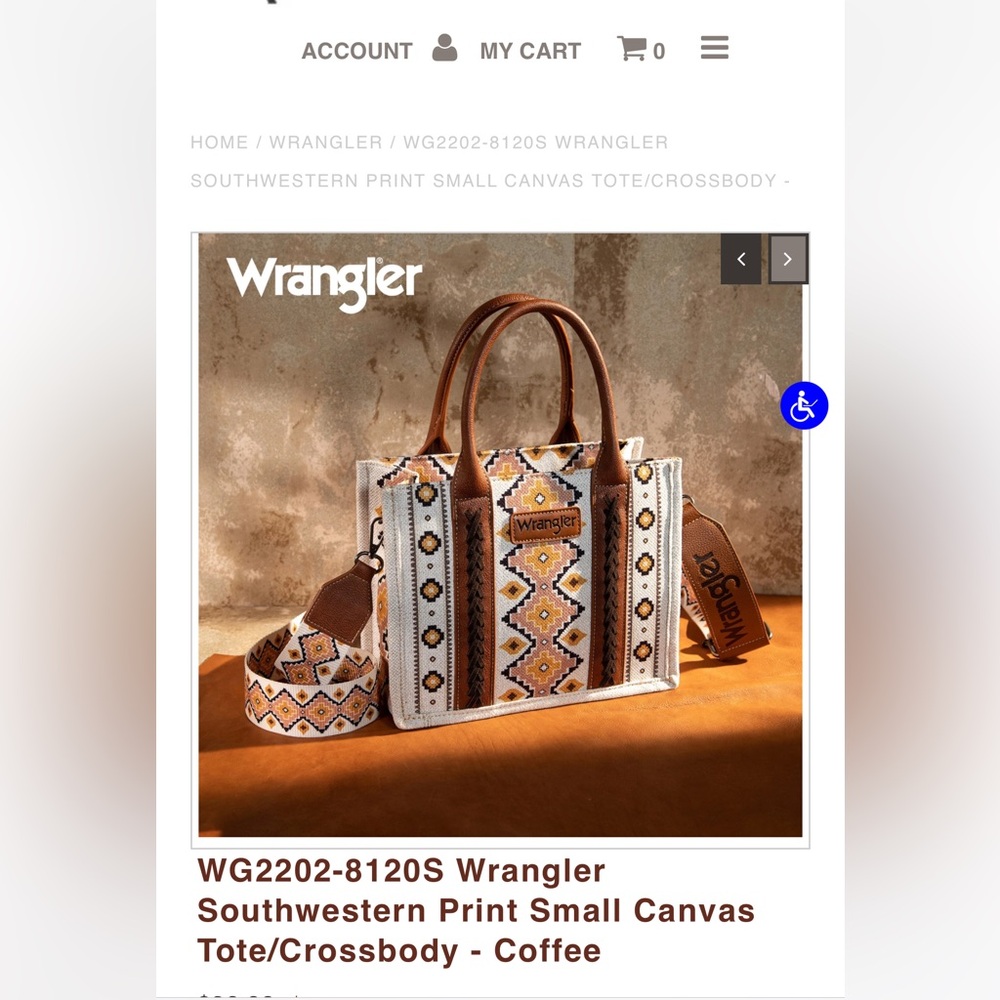 NWT wrangler small tote